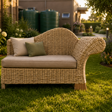 Luxury Wave Wicker outdoor Lounge