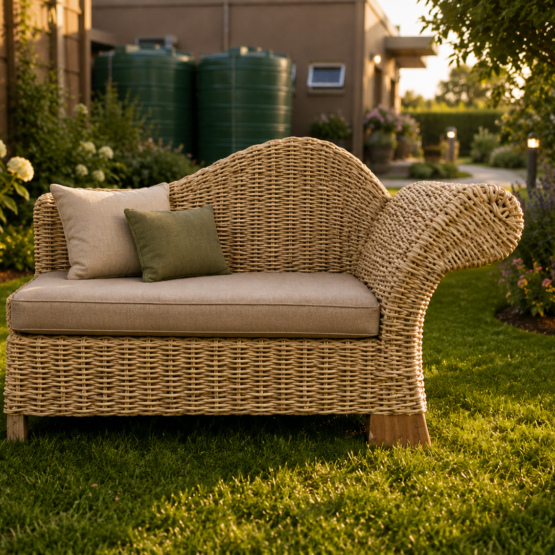 Luxury Wave Wicker outdoor Lounge